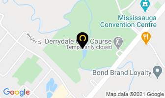 Derrydale Golf Course in Mississauga map