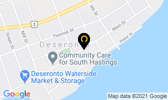Deseronto Public Library in Baden map