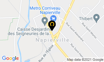 Design Coiffure in Napierville map