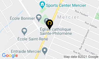 Design Coiffure in Mercier map