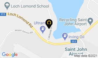 Desmond Tim in Saint John map