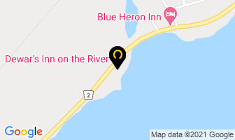 Dewars Inn On The River in Prescott map