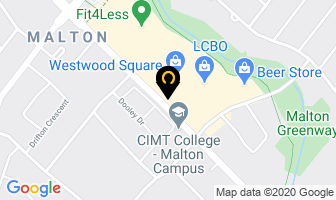 Dexter Dental in Mississauga map