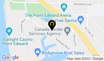 Dhl Global Forwarding in Sarnia map
