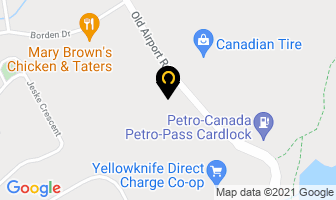 Diamond Glass Ltd in Yellowknife map