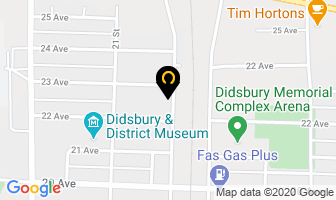 Didsbury Massage Clinic in Brant map