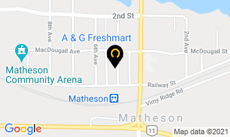 Ding Ho Restaurant in Matheson map