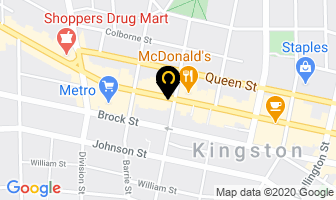 Dino's Barber Shop in Kingston map
