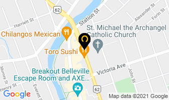 Dish Salon & Spa in Belleville map