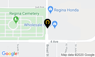 Display Fixtures Saskatchewan in Regina map