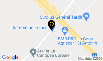 Distribution Francis Inc in Rivière-du-Loup map