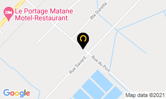 Distribution Jacques-Cartier in Matane map