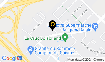Distribution M Gagnon Inc in Repentigny map