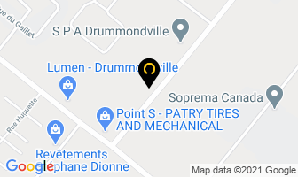 Distributions Bl in Drummondville map