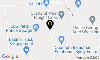 Diversified Transportation Ltd in Prince George map