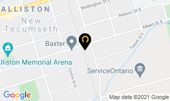 Dixie Cleaners in New Tecumseth map
