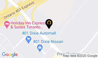 Dixie Ford Car Sales in Mississauga map