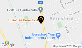Dixie Lee in Beresford map