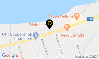 Dixie Lee in Caraquet map