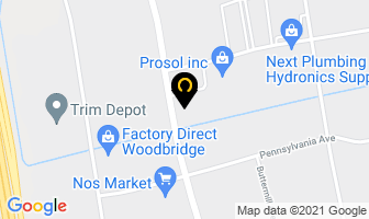 Dodaro Landscaping in Vaughan map