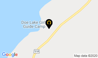 Doe Lake Girl Guide Camp in Sprucedale map