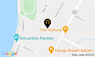 Dogs On Broadway in Kincardine map