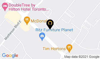 Dollar - Rent A Car in Mississauga map