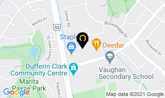 Dollarama in Vaughan map