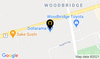 Dollarama in Vaughan map