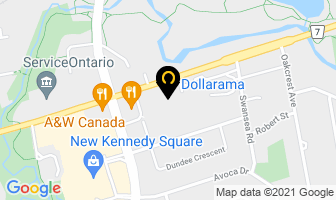 Dollarama in Markham map