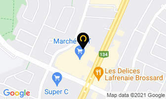 Dollars Ou Deux Plus in Brossard map