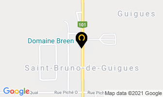 Domaine Breen in Saint-bruno-de-guigues map