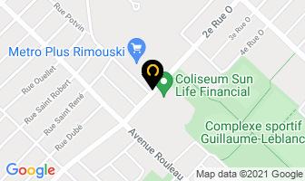 Dome Productions Inc in Rimouski map