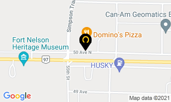 Domino's Pizza in Fort Nelson map