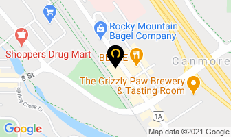 Domino's Pizza in Canmore map