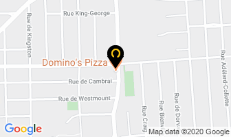 Domino's Pizza in Peterborough map