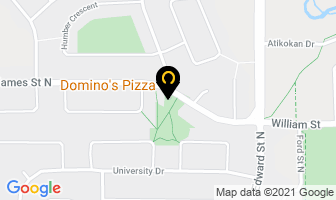 Domino's Pizza in Thunder Bay map