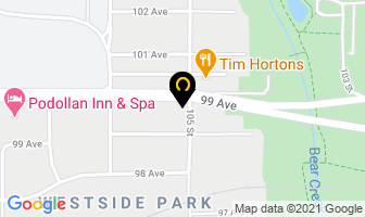 Domino's Pizza in Grande Prairie map