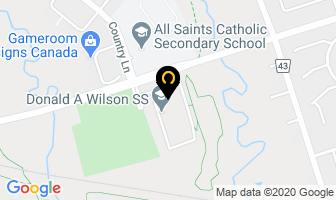Donald A Wilson Secondary School in Huntingdon map