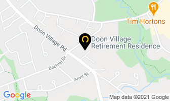 Doon Village Retirement Residence in Kitchener map