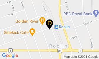 Doris's Pizza in Roblin map