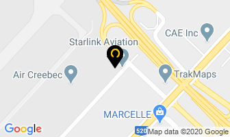 Dorval Aviation Inc in Dorval map