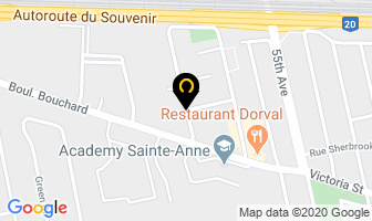 Dorval Galland Inc in Dorval map