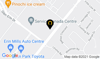 Dot Furniture in Mississauga map