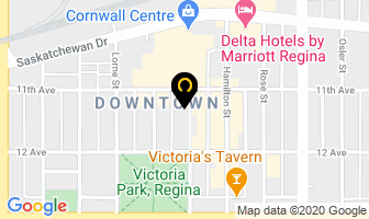 Dots in Regina map