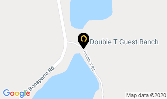 Double T Guest Ranch in Bridge Lake map