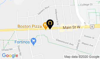 Dowhaniuk Insurance Brokers in Hamilton map