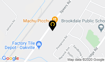 Downey Awnings in Burlington map