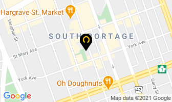 Downtime Massage Therapy in Winnipeg map