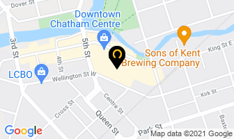 Downtown Chatham Centre in Chatham-Kent map
